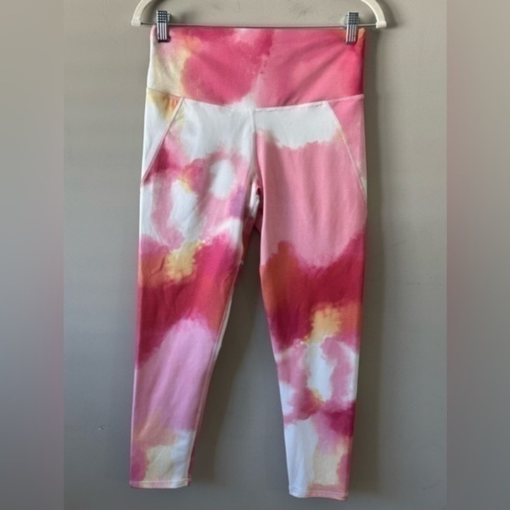 EUC Champion Women's Sport 3/4 Print Tight, Multi Wash Cloud Fuchsia Med